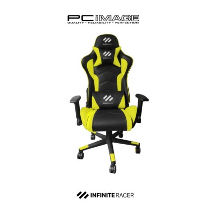 INFINITE RACER PRIME SERIES SY-8003 Gaming Chair - 2D Armrest, Plastic Base, 60mm Caster, PU Leather, <100KG