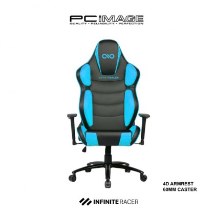 INFINITE RACER ALIGNMENT-FIX SERIES KW-G67 Gaming Chair - 1D/4D Armrest, Metal Base, 60/75mm Caster, PU+PVC Leather, <120KG