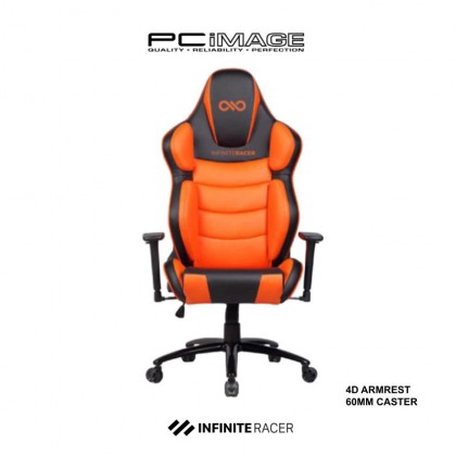 INFINITE RACER ALIGNMENT-FIX SERIES KW-G67 Gaming Chair - 1D/4D Armrest, Metal Base, 60/75mm Caster, PU+PVC Leather, <120KG