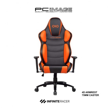 INFINITE RACER ALIGNMENT-FIX SERIES KW-G67 Gaming Chair - 1D/4D Armrest, Metal Base, 60/75mm Caster, PU+PVC Leather, <120KG
