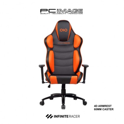INFINITE RACER ALIGNMENT-FIX SERIES KW-G67 Gaming Chair - 1D/4D Armrest, Metal Base, 60/75mm Caster, PU+PVC Leather, <120KG