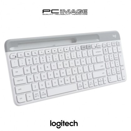 Logitech K580 Slim Multi Device Wireless Keyboard With Built In Phone Cradle, Whisper-Quiet, Fluid Keyboard