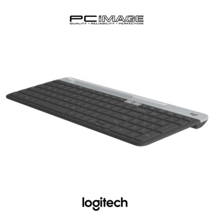 Logitech K580 Slim Multi Device Wireless Keyboard With Built In Phone Cradle, Whisper-Quiet, Fluid Keyboard