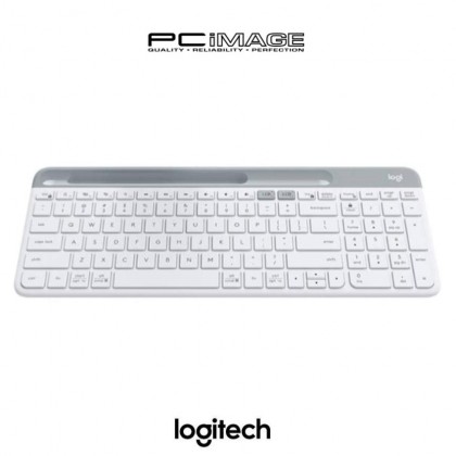 Logitech K580 Slim Multi Device Wireless Keyboard With Built In Phone Cradle, Whisper-Quiet, Fluid Keyboard