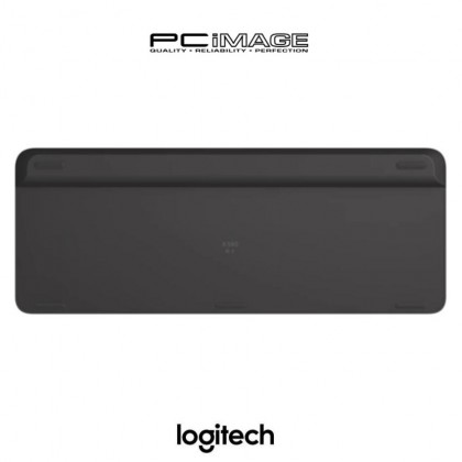 Logitech K580 Slim Multi Device Wireless Keyboard With Built In Phone Cradle, Whisper-Quiet, Fluid Keyboard