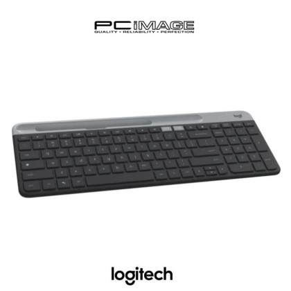 Logitech K580 Slim Multi Device Wireless Keyboard With Built In Phone Cradle, Whisper-Quiet, Fluid Keyboard