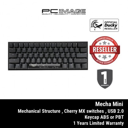 Ducky Mecha Mini RGB 60% PBT Aluminum Casing Mechanical Keyboard - DKME2061ST