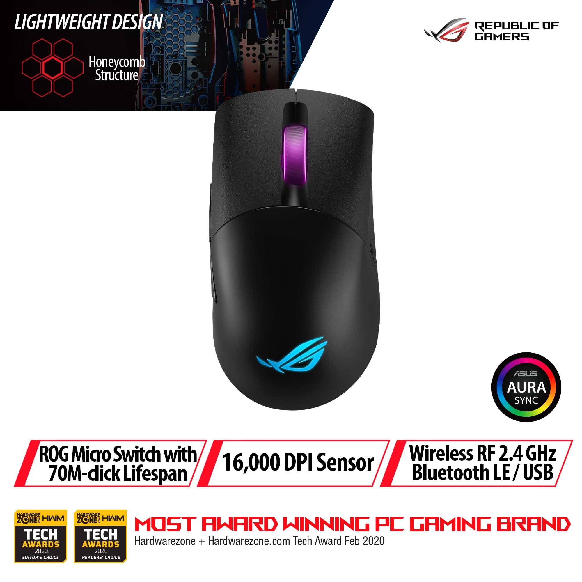 Asus Rog P509 Keris Lightweight Fps Rog Dpi Sensor Gaming Mouse Pc Image Malaysia