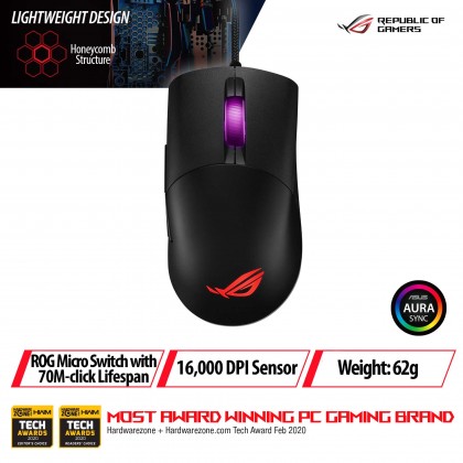 ASUS ROG P509 KERIS LIGHTWEIGHT FPS ROG 16000 DPI SENSOR GAMING MOUSE ASUS ROG P509 KERIS LIGHTWEIGHT FPS ROG 16000 DPI SENSOR GAMING MOUSE