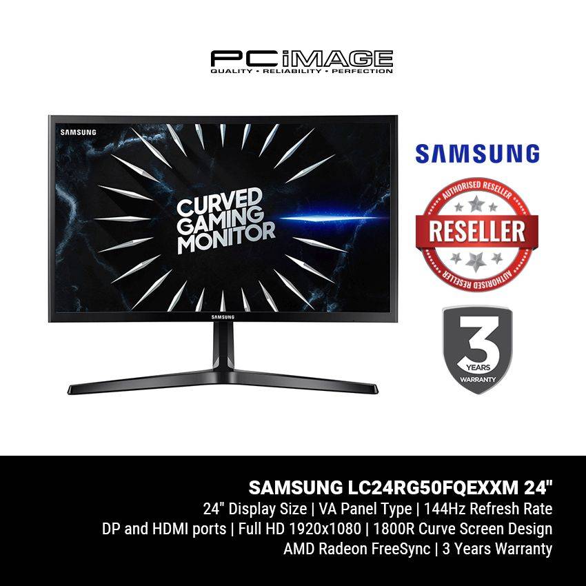 SAMSUNG LC24RG50 24" 144Hz VA Panel Curved Gaming Monitor | PC Image