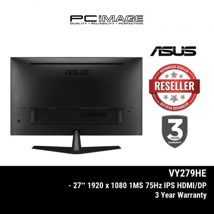 ASUS EYECARE VY279HE 27" 1920X1080 1MS 75HZ HDMI/VGA IPS 3YEAR WARRANTY