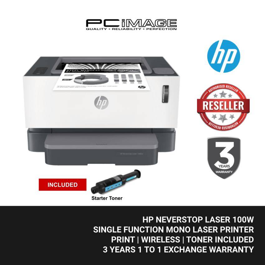 HP NEVERSTOP LASER 1000W PRINTER - PRINT,WIRELESS