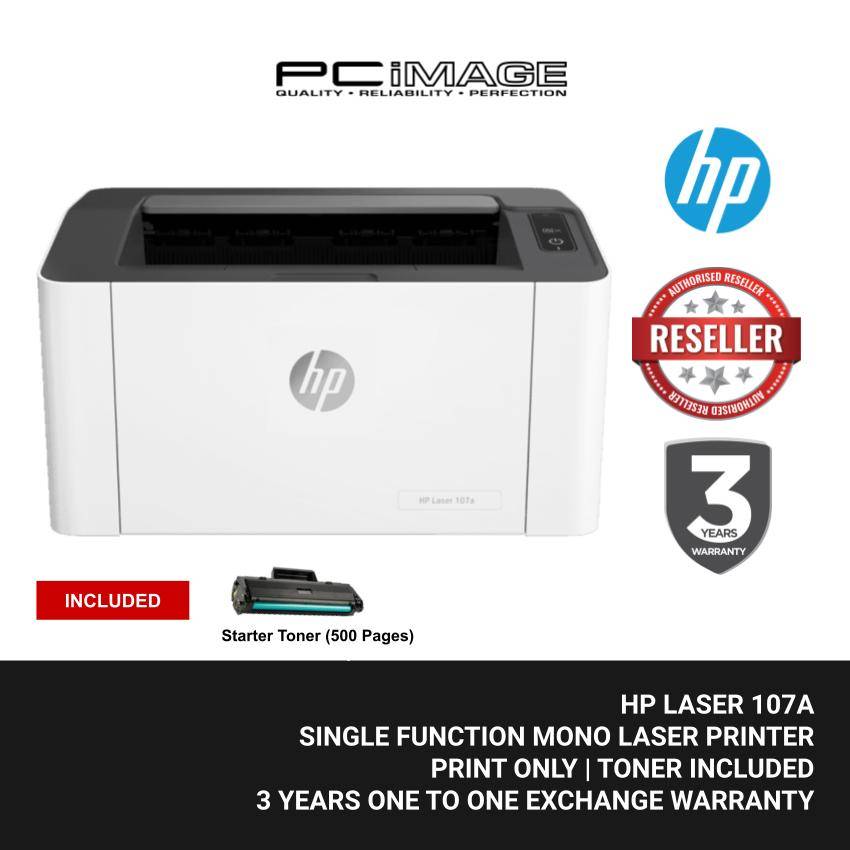HP 107A MONOCHROME LASER PRINTER - PRINT ONLY (Replacement Model for HP ...