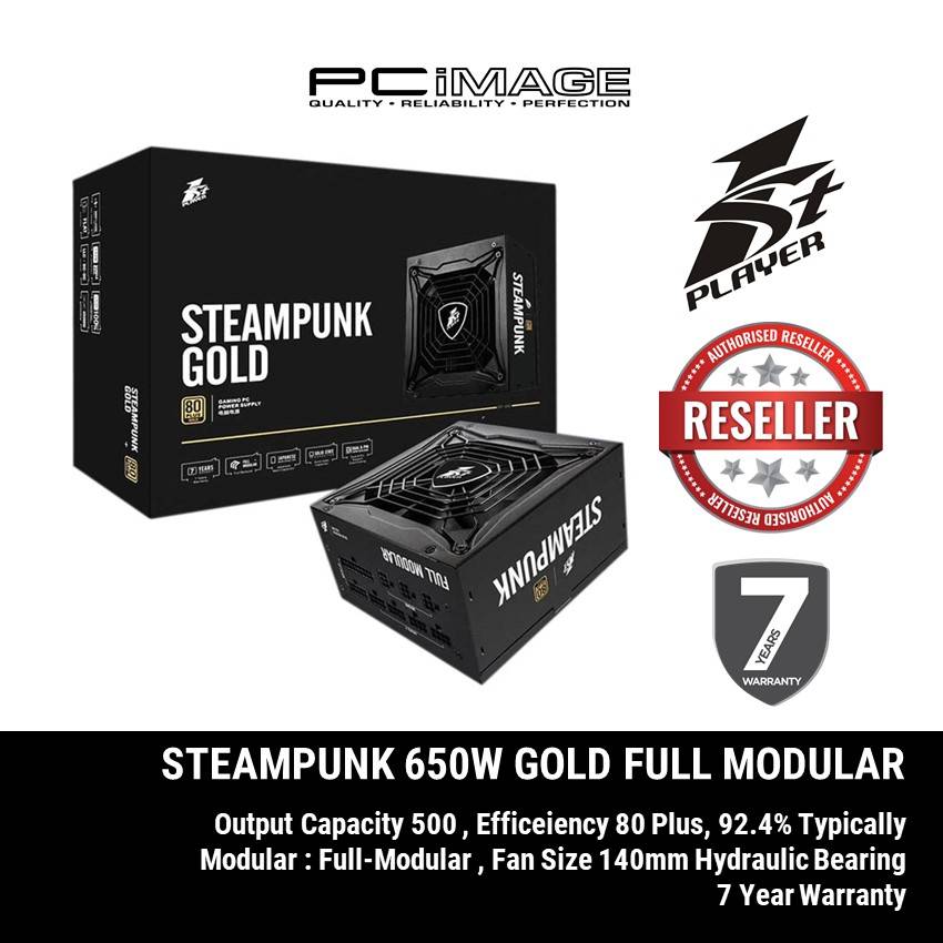 1st Player Steampunk Ps 650sp 80plus Gold Power Supply Ps 650sp Pcimage Malaysia