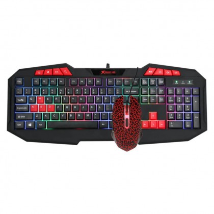 XTRIKE ME MK-503 Mix Color Backlit Wired Membrane Gaming Keyboard & Mouse Combo