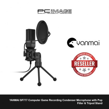 YANMAI SF777 Computer Game Recording Condenser Microphone with Pop Filter & Tripod Stand YANMAI SF777 Computer Game Recording Condenser Microphone with Pop Filter & Tripod Stand