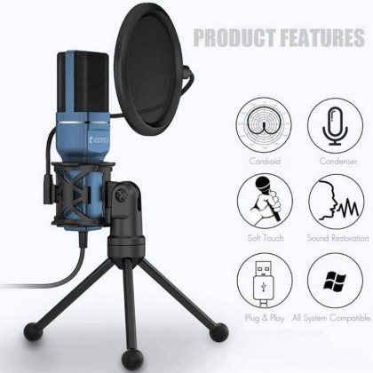 YANMAI SF777 Computer Game Recording Condenser Microphone with Pop Filter & Tripod Stand YANMAI SF777 Computer Game Recording Condenser Microphone with Pop Filter & Tripod Stand