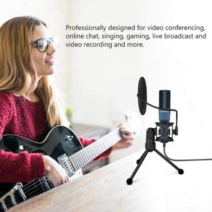 YANMAI SF777 Computer Game Recording Condenser Microphone with Pop Filter & Tripod Stand YANMAI SF777 Computer Game Recording Condenser Microphone with Pop Filter & Tripod Stand