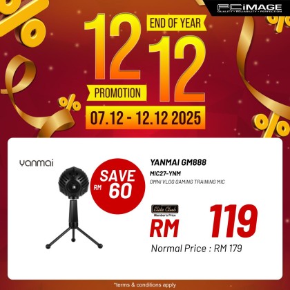 YANMAI GM888 Spherical USB Heart Directional Condenser Microphone - Black