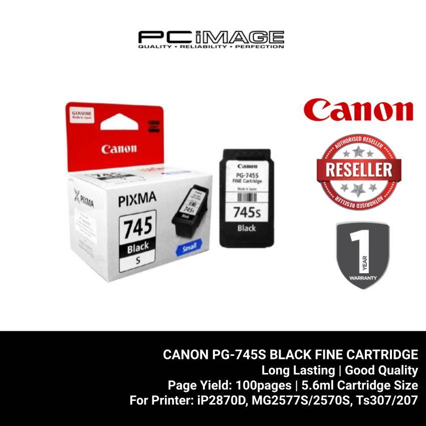 CANON PG745S BLACK FINE CARTRIDGE (5.6 ML) PC Image