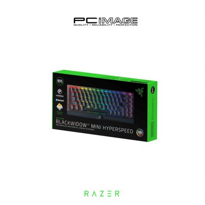RAZER BlackWidow V3 Mini HyperSpeed 65% Wireless Mechanical Gaming Keyboard - Green/Yellow Switch