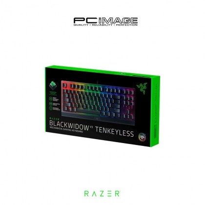 RAZER BlackWidow V3 Tenkeyless Mechanical Keyboard - Green/Yellow Switch