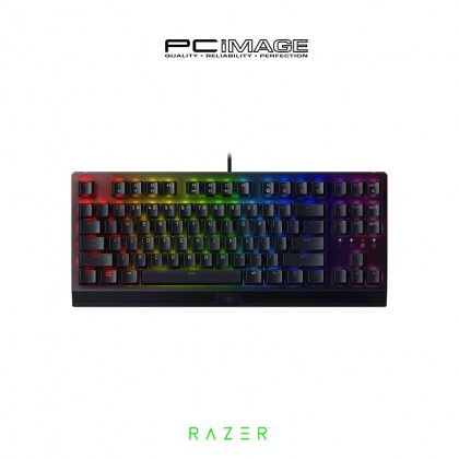 RAZER BlackWidow V3 Tenkeyless Mechanical Keyboard - Green/Yellow Switch