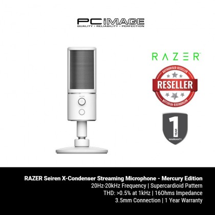 RAZER Seiren X-Condenser Streaming Microphone - Mercury Edition