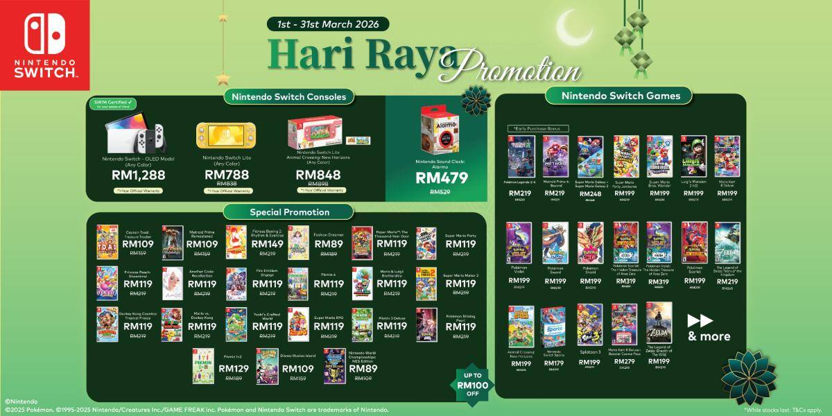 Nintendo Hari Raya Promo 31 Mar