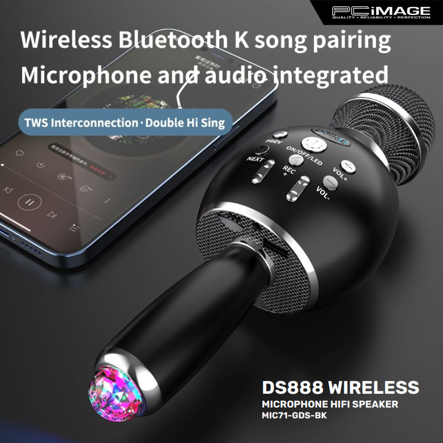 DS888 Wireless Microphone Hifi Speaker PC Image