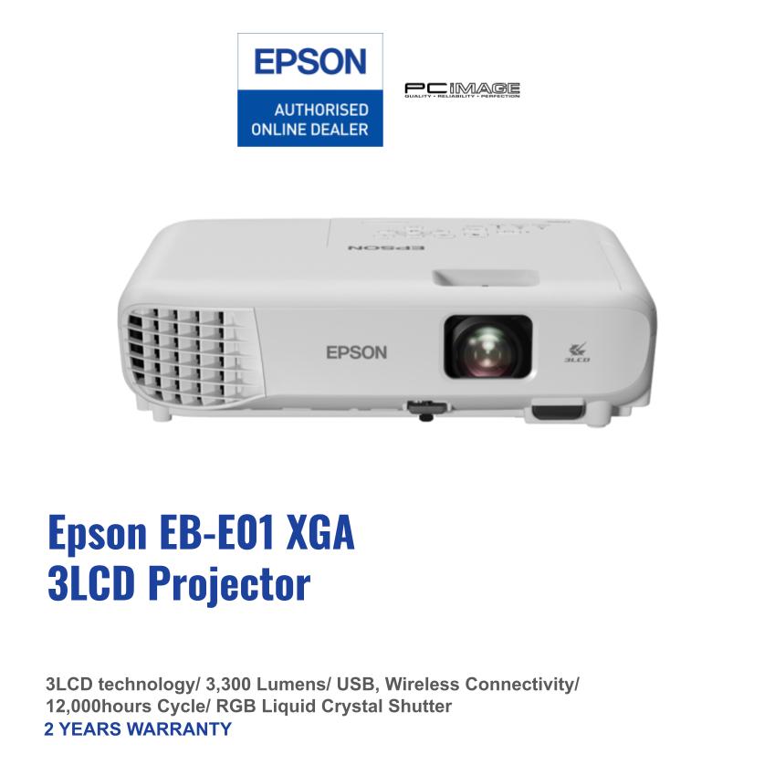 EPSON EBE01 XGA 3LCD Projector PC Image