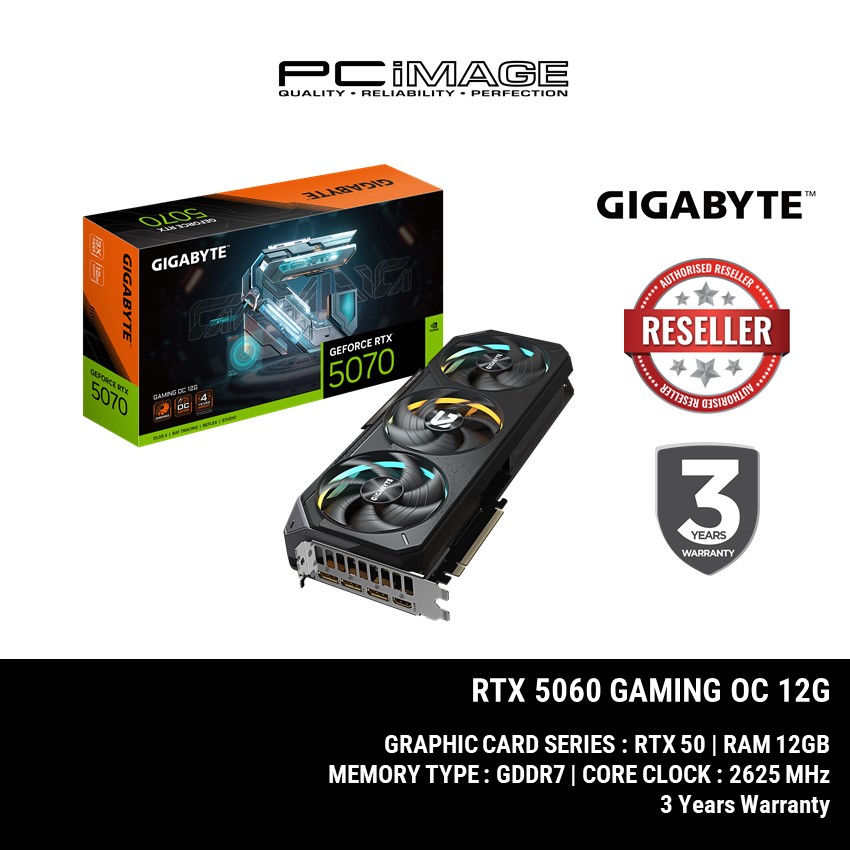 保証書付属 GIGABYTE RTX5070 GAMING OC 12G GeForce RTX™ 5070 GAMING OC 12G Graphics Card - GIGABYTE Global