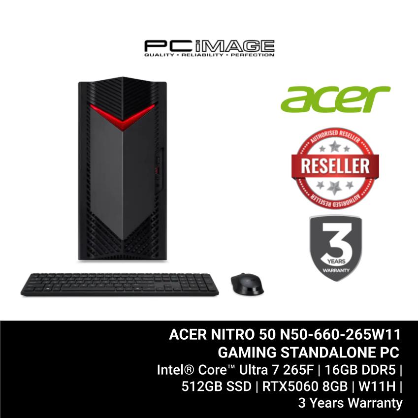 ACER NITRO 50 N50-660-265W11 CORE ULTRA 7 265F/16GB D5-5600/512GB G4 ...