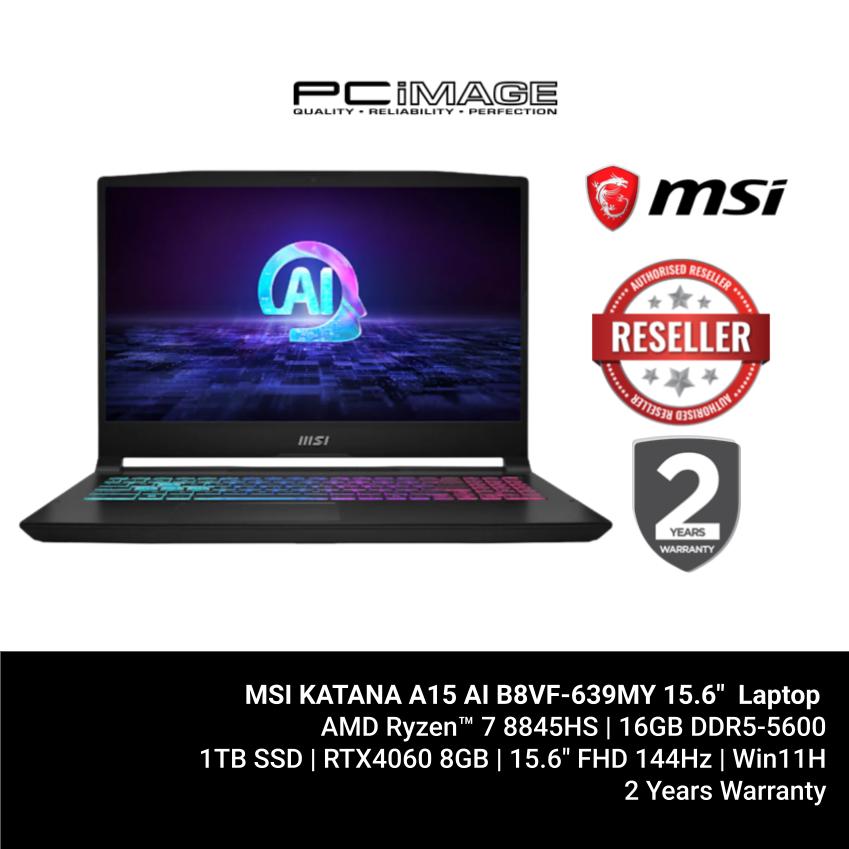 MSI KATANA A15 AI B8VF-639MY R7-8845HS/16GB DDR5/1TB SSD/RTX4060