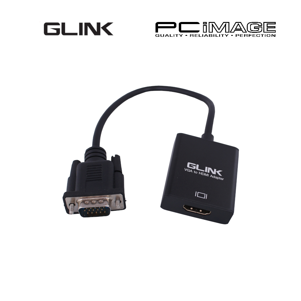 GLINK CB308BK VGA TO HDMI ADAPTER WITH AUDIO (VGA 1920 x 1080P) PC IMAGE
