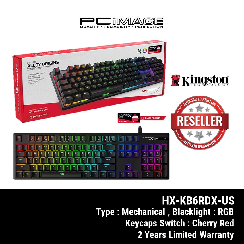 HyperX Alloy Origins Mechanical Gaming Keyboard - HX-KB6RDX-US | PC IMAGE MALAYSIA