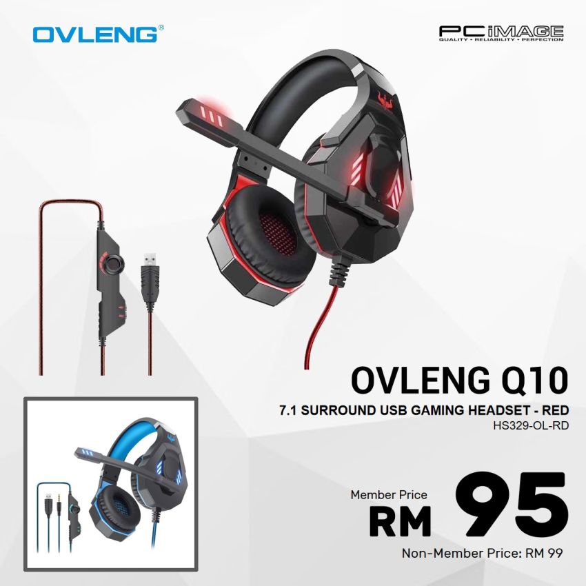 OVLENG Q10 ESports Wired Gaming Headset PC Image