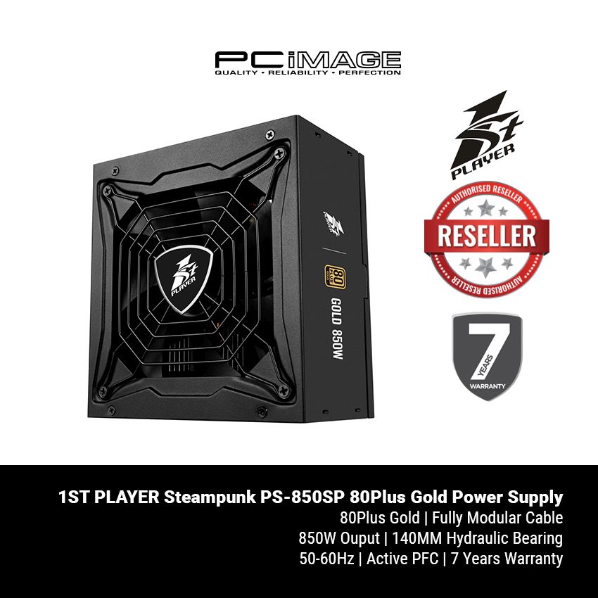 1ST PLAYER Steampunk PS-850SP 80Plus Gold Power Supply | PC Image